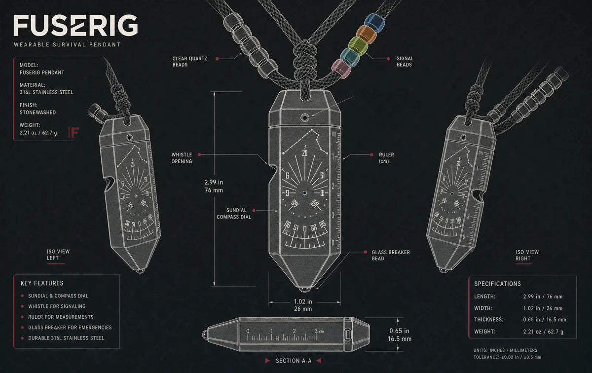 FuseRig survival pendant engineering diagram